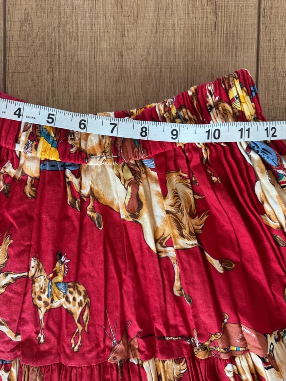 Vintage 1980s Sedona Stitchery Prairie Skirt – Western Print One Size VERY RARE - Picture 12 of 14
